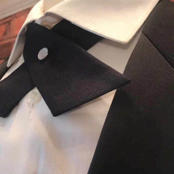 Adjustable Black Cross Bow tie - Picture 3 of 12